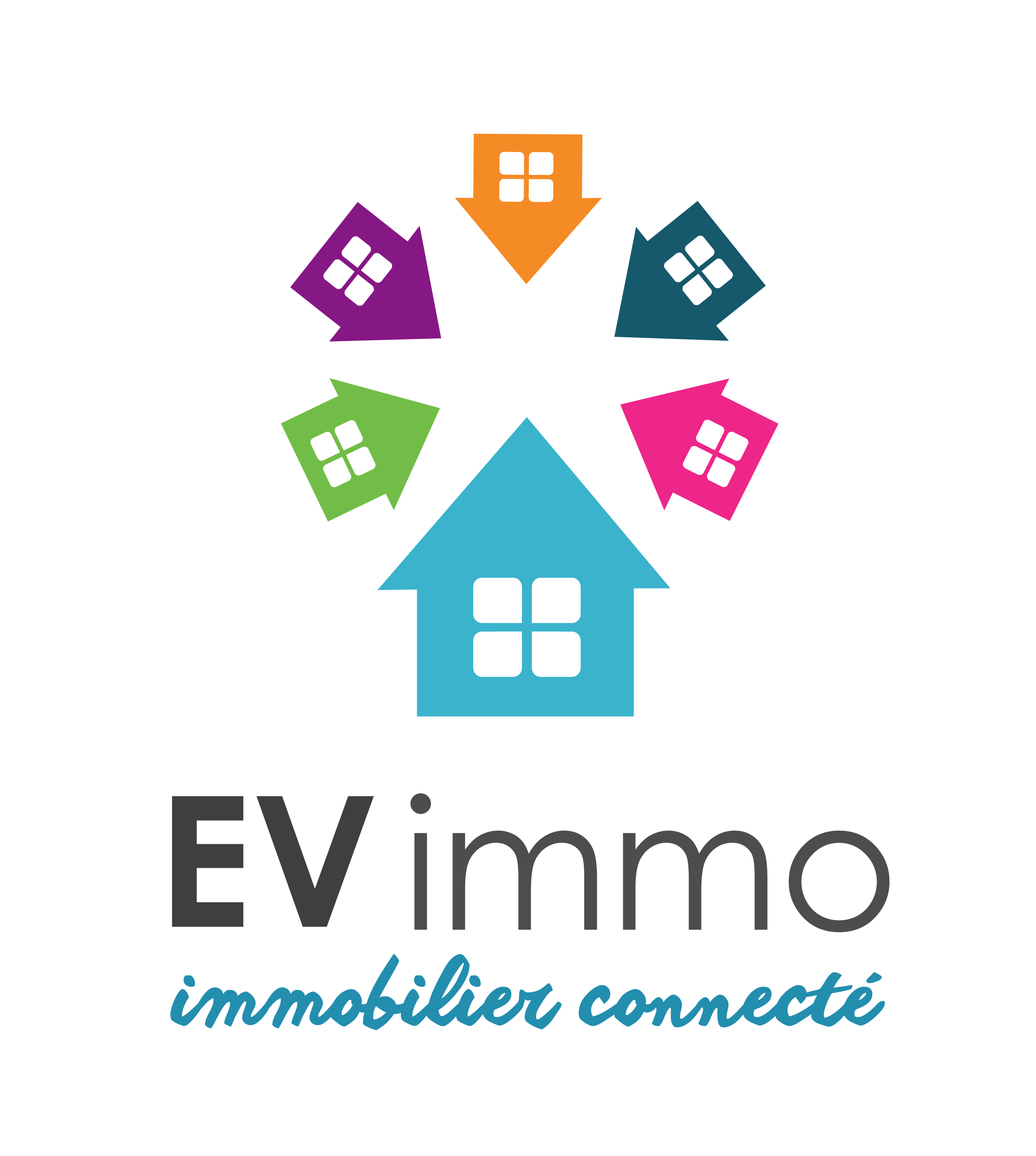 Logo EV Immobilier - l'immobilier connecté