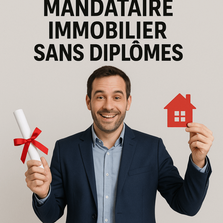 mandataire immobilier sans diplomes